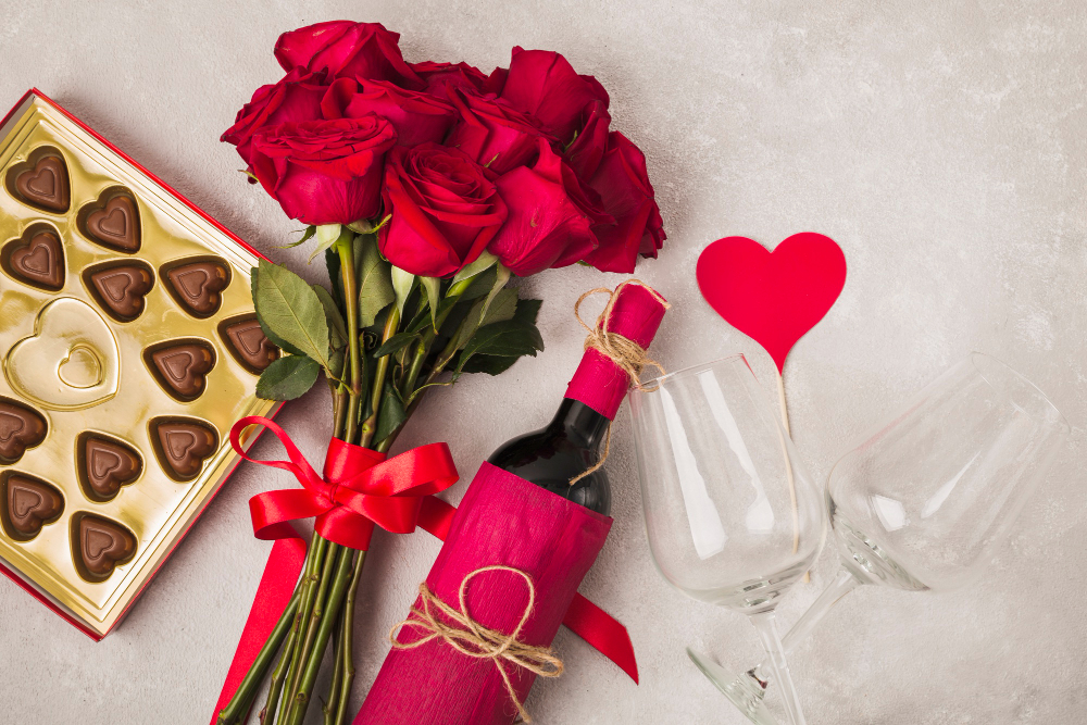 San ValentÃn: rosas, chocolates, peluches y globos