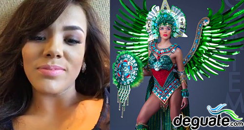 Miss Guatemala y su espectacular traje típico con el que no pudo desfilar
